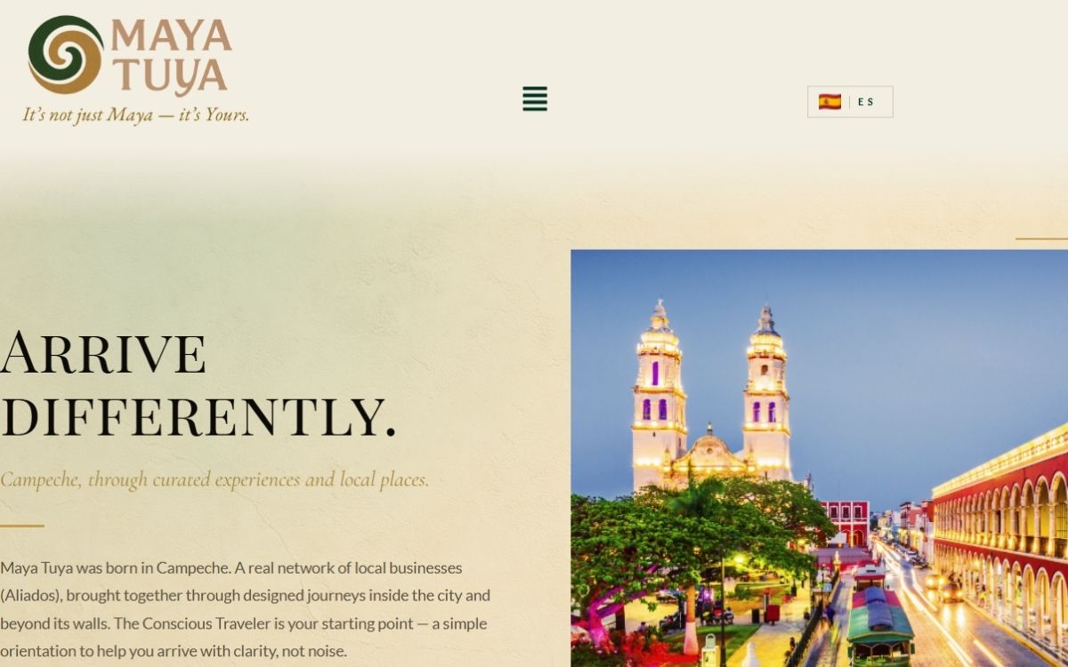 Maya Tuya website screenshot